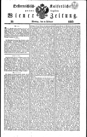 Wiener Zeitung 18350209 Seite: 1