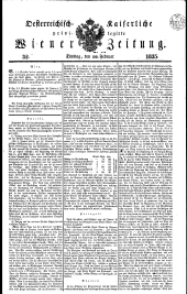 Wiener Zeitung 18350210 Seite: 1