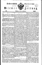 Wiener Zeitung 18350216 Seite: 1