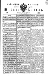 Wiener Zeitung 18350228 Seite: 1