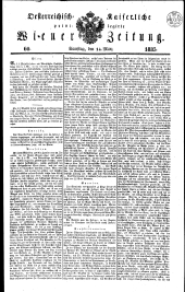 Wiener Zeitung 18350314 Seite: 1