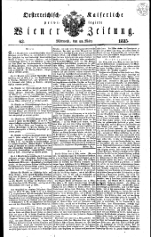 Wiener Zeitung 18350318 Seite: 1