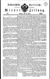 Wiener Zeitung 18350327 Seite: 1