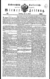 Wiener Zeitung 18350411 Seite: 1