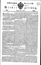 Wiener Zeitung 18350504 Seite: 1