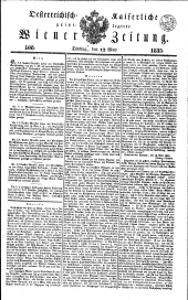 Wiener Zeitung 18350512 Seite: 1