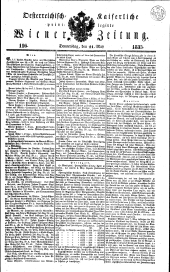 Wiener Zeitung 18350521 Seite: 1