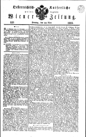Wiener Zeitung 18350522 Seite: 1
