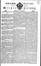 Wiener Zeitung 18350616 Seite: 1