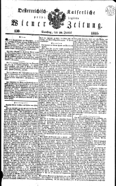 Wiener Zeitung 18350620 Seite: 1