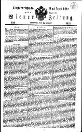 Wiener Zeitung 18350624 Seite: 1