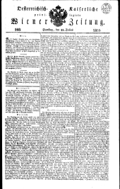 Wiener Zeitung 18350725 Seite: 1