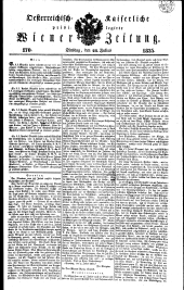 Wiener Zeitung 18350728 Seite: 1