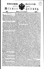 Wiener Zeitung 18350810 Seite: 1
