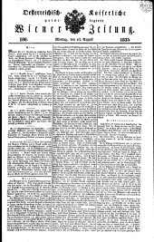 Wiener Zeitung 18350817 Seite: 1