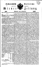 Wiener Zeitung 18350902 Seite: 1