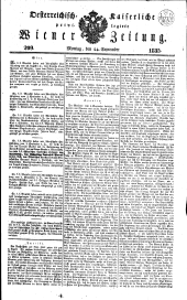 Wiener Zeitung 18350914 Seite: 1