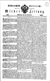 Wiener Zeitung 18350923 Seite: 1