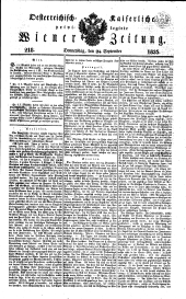 Wiener Zeitung 18350924 Seite: 1