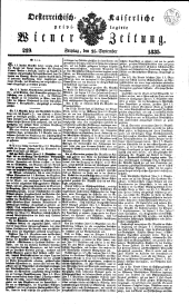 Wiener Zeitung 18350925 Seite: 1