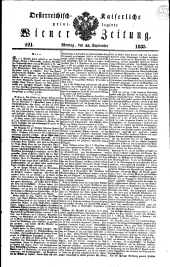 Wiener Zeitung 18350928 Seite: 1