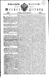 Wiener Zeitung 18350929 Seite: 1