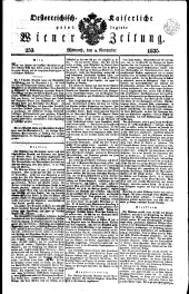 Wiener Zeitung 18351104 Seite: 1