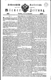 Wiener Zeitung 18351114 Seite: 1