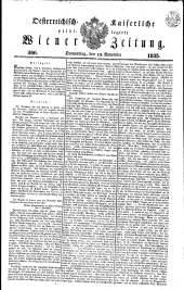 Wiener Zeitung 18351119 Seite: 1