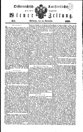 Wiener Zeitung 18351125 Seite: 1