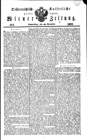 Wiener Zeitung 18351126 Seite: 1