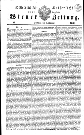 Wiener Zeitung 18360109 Seite: 1