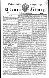 Wiener Zeitung 18360123 Seite: 1