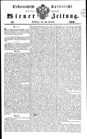 Wiener Zeitung 18360126 Seite: 1