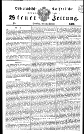 Wiener Zeitung 18360130 Seite: 1