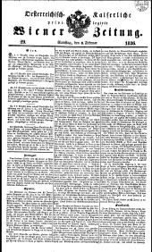 Wiener Zeitung 18360206 Seite: 1