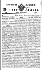 Wiener Zeitung 18360208 Seite: 1