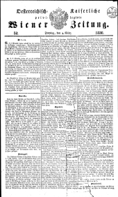 Wiener Zeitung 18360304 Seite: 1