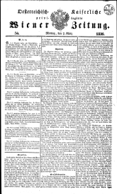 Wiener Zeitung 18360307 Seite: 1