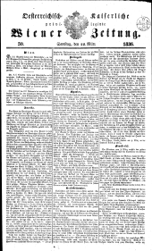 Wiener Zeitung 18360312 Seite: 1