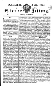 Wiener Zeitung 18360322 Seite: 1