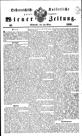 Wiener Zeitung 18360323 Seite: 1