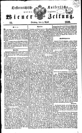 Wiener Zeitung 18360401 Seite: 1