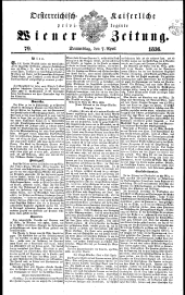 Wiener Zeitung 18360407 Seite: 1