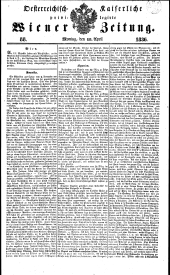 Wiener Zeitung 18360418 Seite: 1