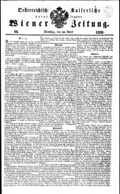 Wiener Zeitung 18360423 Seite: 1