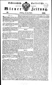 Wiener Zeitung 18360426 Seite: 1