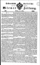 Wiener Zeitung 18360503 Seite: 1