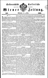Wiener Zeitung 18360504 Seite: 1