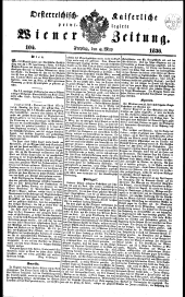 Wiener Zeitung 18360506 Seite: 1